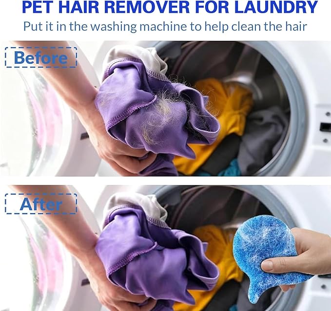 Color Absorber Laundry Sheets 100 Count,Allow Mixed Washes, Prevent Color Runs and Maintain Original Clothing,Pet Hair Remover for Laundry-2pcs,Lint Remover Balls for Laundry-6.