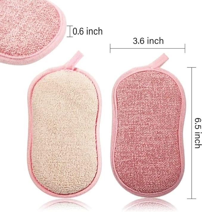 Mr. Blyn Non-Scratch Scrub Sponges for Kitchen – 5 Pack | 3X Durability Cleaning Pads | Colorful Reusable Sponge Set for Dishes, Pots & Household Use
