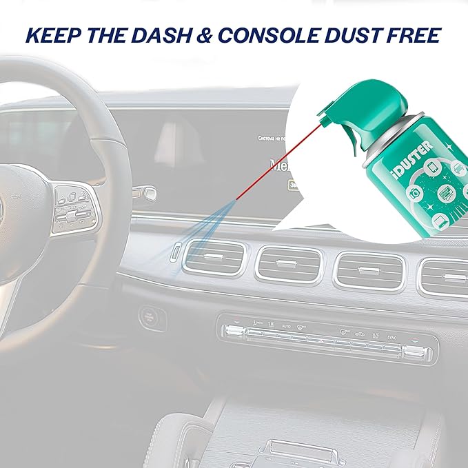 iDuster Disposable Compressed Gas Duster - 10oz Compressed Air Can, Computer and Keyboard Cleaner, 3 Packs