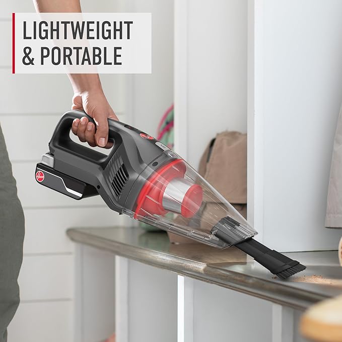 Hoover ONEPWR Cordless Handheld Vacuum Cleaner, Powerful Suction, Lightweight and Compact, Perfect for Quick Pick-Ups, Includes On-Board Crevice Tool, Portable Vacuum Cleaner