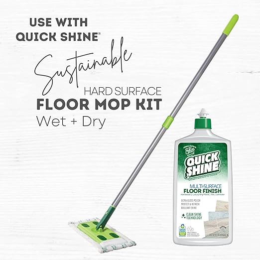 Quick Shine Floor Finish, 27 fl oz (Pack of 4)