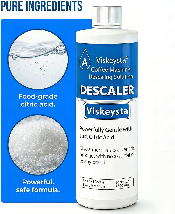 Descaling Solution Compatible with Cuisinart Coffee Machines, 500ml Bottle for 4 Uses