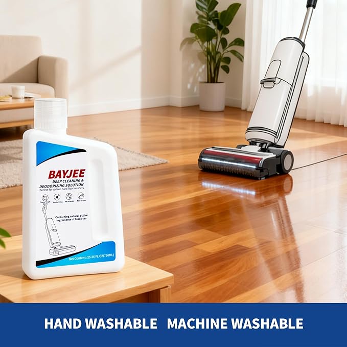 Deep Cleaning & Deodorizing Solution, 25.36FL OZ/750ML, Designed for TINECO, SHARK, MOVA, BISSELL, Compatible with all models of wet dry vacuum cleaners,long-lasting Lemon Fragrance