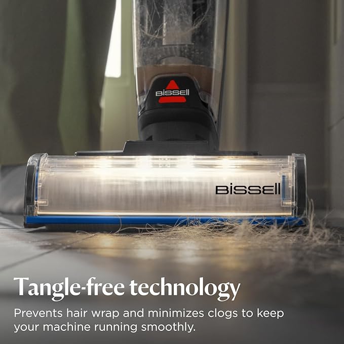 Bissell CrossWave OmniFind Cordless Wet Dry Vacuum Mop with FurFinder Headlights, All-in-One Floor Cleaner with Powerful Suction for Hard Floors and Rugs, 3967F