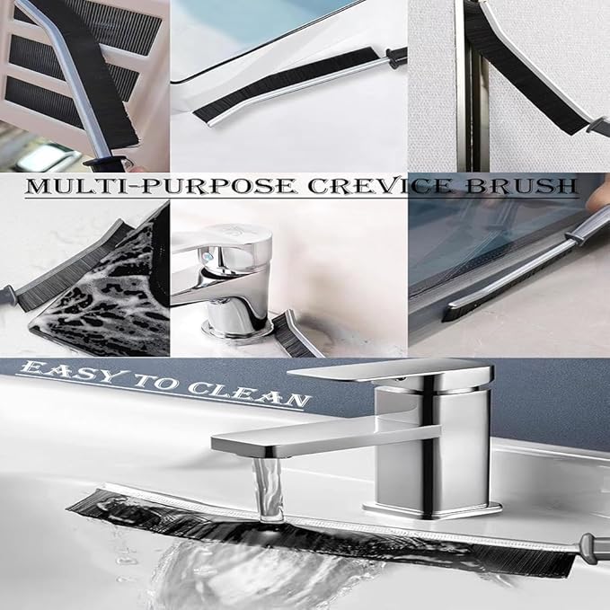 Washing Dryer Machine Rubber Seal Cleaning Brush Kits, Front Load Washer Cleaner Tools-1 PC Drum Slot Clean Brush & 5 PCS Crevice Cleaning Brushes for Bathroom, Shower & Kitchen Sink Household