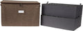 Covermates Keepsakes - Adjustable Zip-Top Storage Box - Configurable FlexGrid Compartments - Heavy Duty Polyester- Reinforced Handles - Stackable Design - Indoor Storage, Brown Heather
