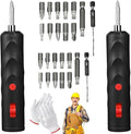 Cordless Electric Screwdriver, Rechargeable Mini Power Screwdriver Kit with Bits, Portable Electric Drill Driver for Home Repair, DIY