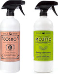 Cold Iron Wrinkle Release Spray for Clothes | 32 fl oz Cosmo Cranberry Citrus & Mojito Citrus Mint Bundle | Plant-Based Ironing Alternative - Variety Pack of 2