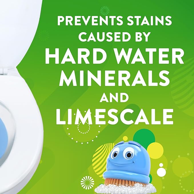 Scrubbing Bubbles Continuous Clean Toilet Drop-Ins, Automatic Blue Toilet Bowl Cleaner, Septic-Safe Tank Tablets Remove Hard Water Minerals & Limescale, Stain & Smell Protection, 3 Count (Pack of 6)