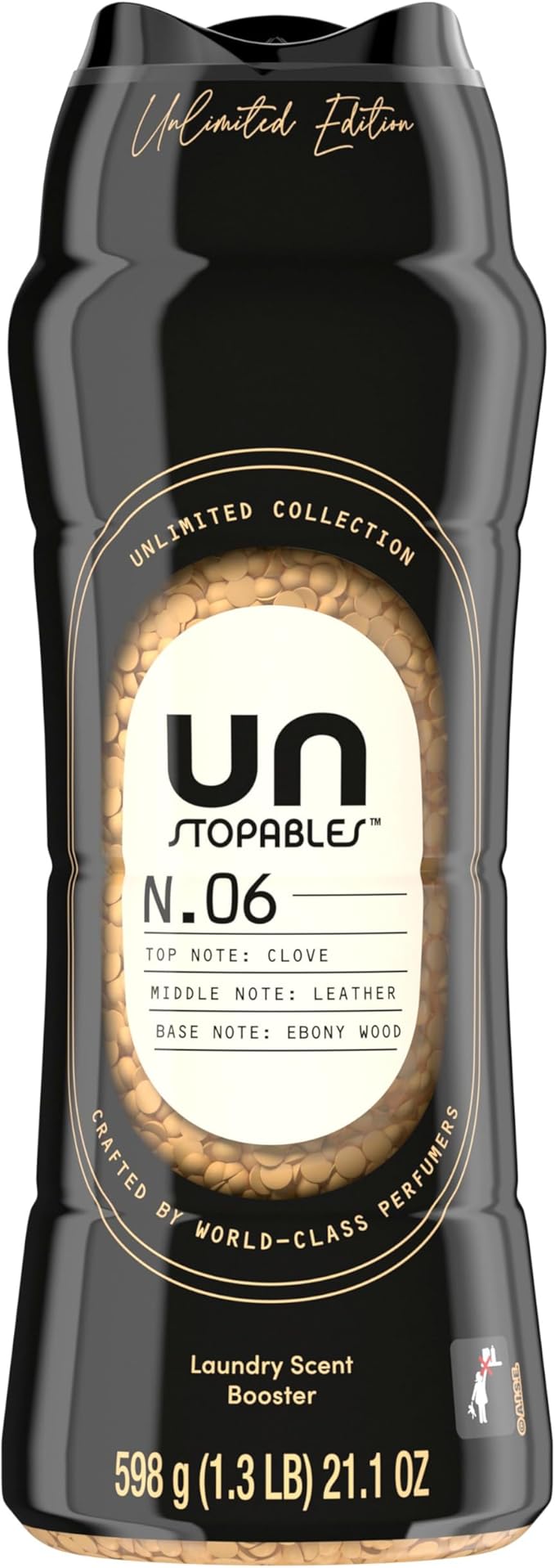Downy Unstopables Unlimited Collection In-Wash Laundry Scent Booster Beads, No. 06, Fine Fragrance, Long-Lasting Fresh Scent Beads, 21.1 oz