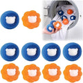 10 Pcs Pet Hair Remover for Laundry, Washing Machine Hair Catcher, Dryer Balls for Clothing Dog Cat Pet Fur Remover (Orange+Blue)
