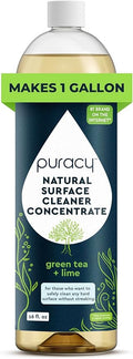 Puracy Multi-Surface Cleaner Concentrate - Plant-Powered All Purpose Cleaner - Surface Cleaner Solution As Seen on TikTok (Green Tea + Lime, 16 fl oz, 1 Pack)