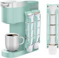 K Cup Holder for Keurig: Coffee Pod Holder for Counter Small Space - Kcup holders for Wall Mount (2, Oasis Blue)
