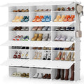 HOMIDEC Shoe Storage Cabinet, 48 Pairs Shoe Rack 3 by 8 Tier Space Saving Shoe Organizer for Closet Hallway Living Room Bedroom Garage