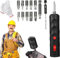 Cordless Electric Screwdriver, Rechargeable Mini Power Screwdriver Kit with Bits, Portable Electric Drill Driver for Home Repair, DIY