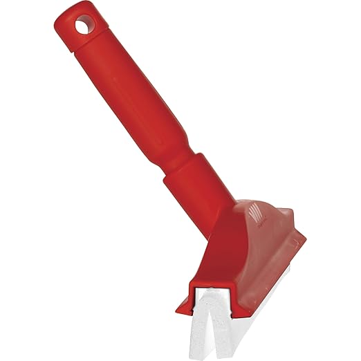 Vikan 77514 Squeegee,Fixed Head,Bench,10",PP/RB,Red