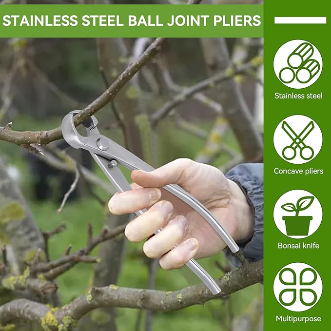 Bonsai Tools Concave Cutter Knob Cutter 180 mm BonsaiCutters Branch Cutter Bonsai Scissor Tree Clippers Pruning BonsaiTrimmer Gardening Tools
