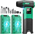 Electric Air Duster Upgraded, 130000RPM Snow Blower Compressed Air Duster, 2 * 4000mAh Removable Batteries, Cordless Air Blower Electric Cleaner Kit for PC/Keyboard/Car, Replaces Compressed Air Cans