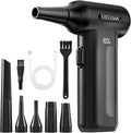 Compressed Air Duster Electric : 150000RPM 10000mAh LED 6-Gear Adjustable Keyboard Cleaner, Wireless Rechargeable Duster for Computer Keyboard Cleaning
