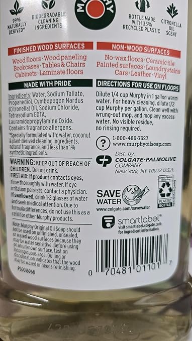 Murphy Oil Soap, Original Formula 16 fl oz (473 ml) - Pack of 2