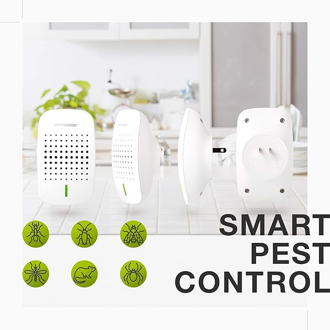 Ultrasonic Pest Repeller Plug in – Bionic and Ultrasound Repellent Defender 1 Pack Get Rid of German Roach Scorpion Spider Tick Wasp O Sol e as Duna (Em Portuguese