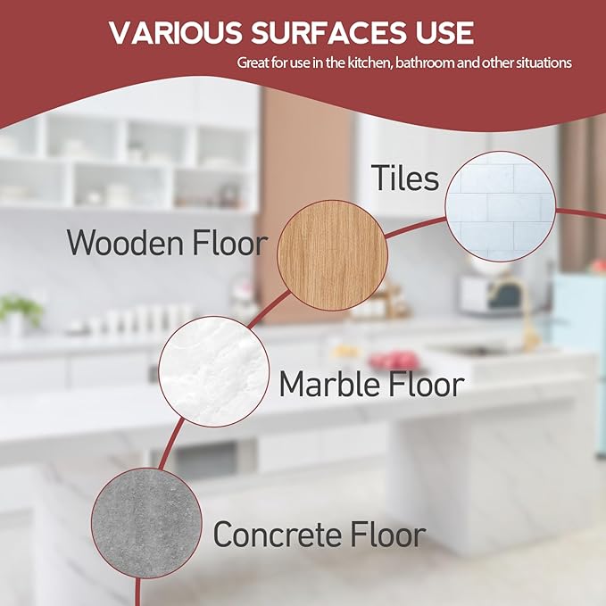 Spin Mop Scrub Brush Head Compatible with oceda EasyWring 1-Tank System, 2 pcs Scrub Brush, Floor Scrubber Hard Bristle Cleaning Brush for Bathroom, Kitchen, Tub and Tile