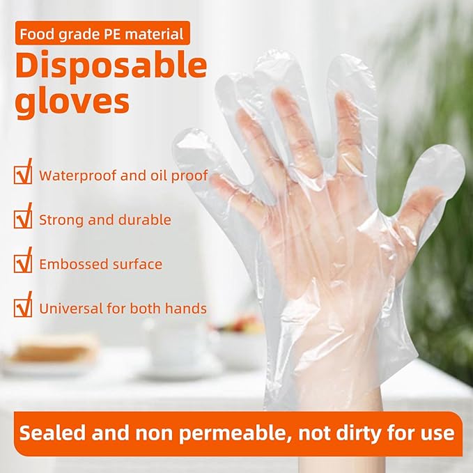 Disposable Plastic Gloves Food Handling Service Gloves Disposable For Cooking