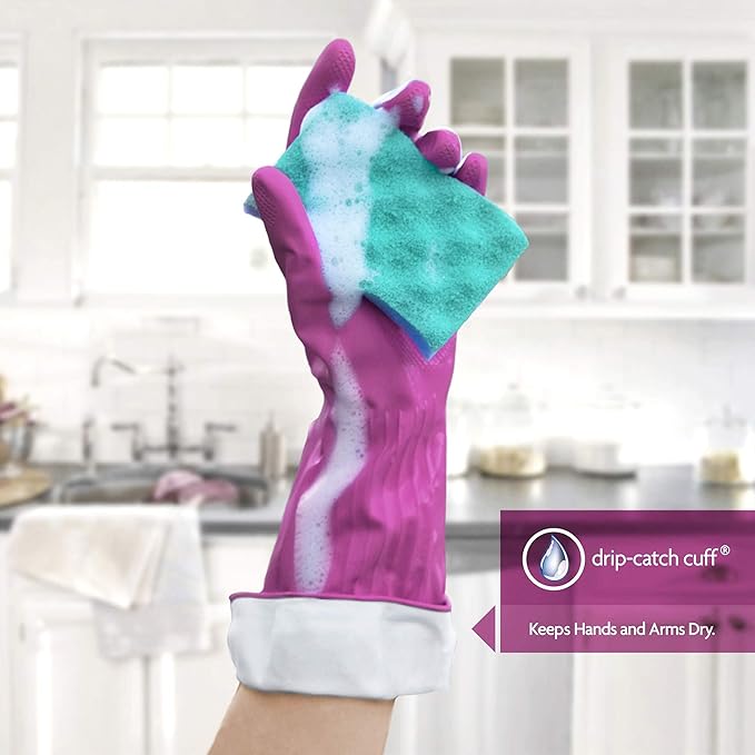 PLAYTEX Living Drip-Catch Cuff Gloves, Medium 1 Pair (Pack of 1)