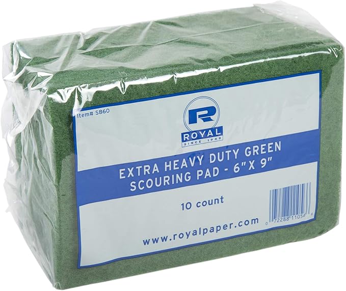Royal Green Heavy Duty Scouring Pads, Package of 60