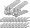 CiBiZi Clear Shoe Slots Organizers 20Pack Shoe Stacker Organizer for Closet Shoe Stackers for a Pair of Shoes Shoe Display Shelf Organizador de Zapatos Shoe Rack Holders Space Saver (Grey)