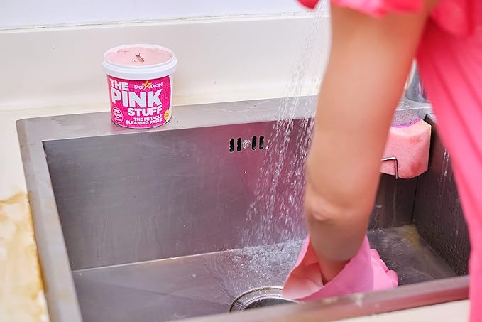Stardrops The Pink Stuff Cleaning Paste 500g, Multi Purpose Cleaner for Kitchen, Bathroom, Tiles, Glass, Shower, Oven, Sink, Stainless Steel, Removes Grease, Grime & Stains