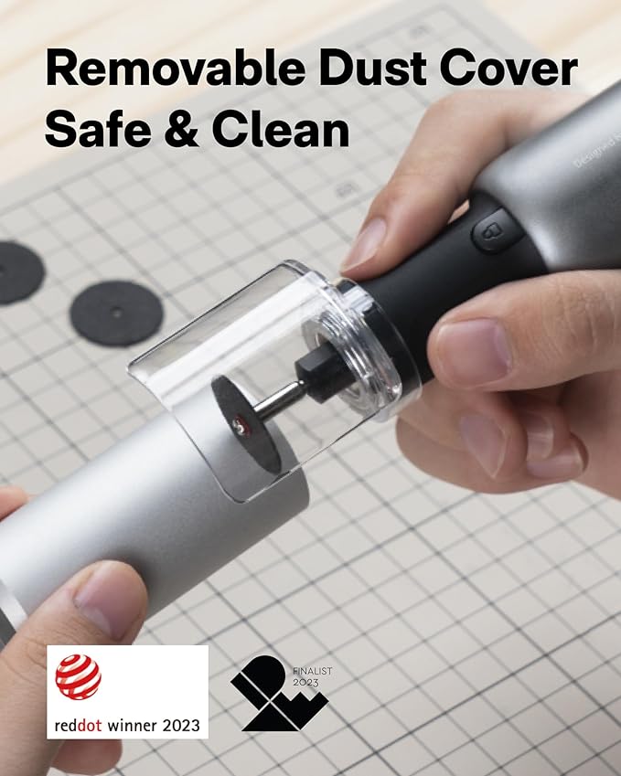 HOTO 4V Cordless Rotary Tool Kit, 5-Speed 25000RPM Powerful Engraving Pen with LED Light, USB-C Rechargeable, 35 Accessories for 3D Printing Sanding, Polishing, Drilling, Carving, Cutting DIY Crafts