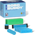 Magnetic Glass Cleaner BoroBuddy Pro | Cleans Hard to Reach Stains on Glass, Ceramic, Metal Pieces of All Shapes & Sizes | Glass Pieces, Bottles, Glassware | Free Scrubber Pads | Green