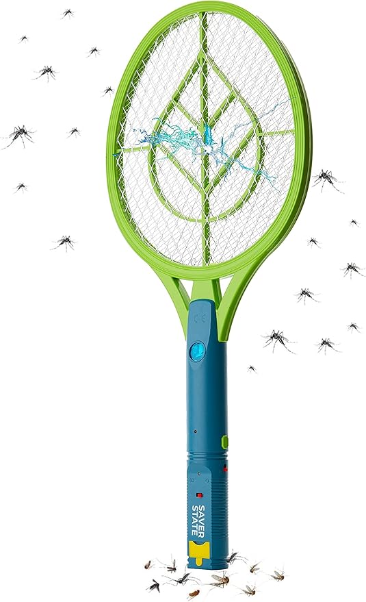 SWAT IT! Bug Zapper Rechargeable Bug Zapper Racket, 4000 Volt, USB Charging Cable, 2 Pack (Medium)