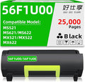 56F1U00 56F1U0E High Yield Toner Cartridge Replacement for Lexmark 56F0UA0 56F2U0E 56F3U00 56F4U00 56F5U00 56F6U00 ONLY for MS521 MX521 MX522 MS621 MS622 MX622 Laser Printer 25000 Pages 1 Pack