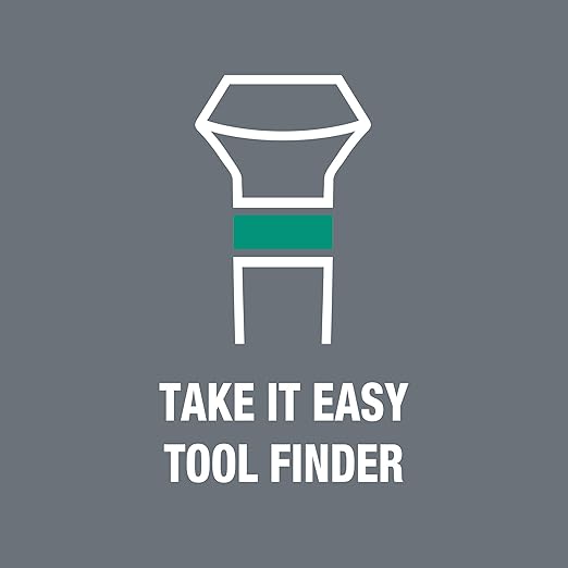 Wera 2035/6 A Kraftform Micro Slotted/Phillips Electronics Screwdriver Set and Rack, 6-Pieces