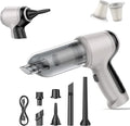 Car Vacuum Cleaner, 15000Pa Handheld Cordless Rechargeable Wet & Dry Vacuum, 120W High Power for Car, Pet, Home, Office Cleaning, Washable HEPA Filter, Multi-Nozzles