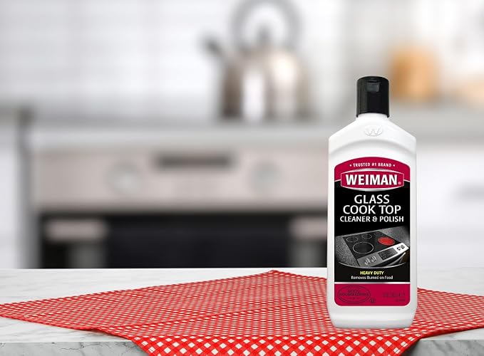 Weiman Ceramic and Glass Cooktop Cleaner and Polish - 20 Ounce - Shines and Protects Glass and Ceramic Smooth Top Ranges with its Gentle Formula