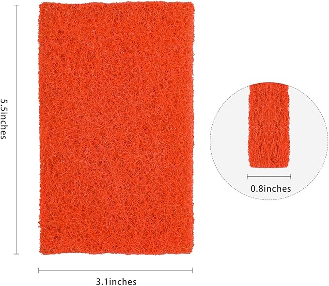 Griddle Cleaning Kit, Heavy Duty Grill Cleaning Pads for Blackstone Flat Top Griddle and Grill, Non- Scratch Scouring Pads for Pots, Stove, Pans, Cookware, Tub and More, Scour Pads (8 Pads)