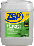 Zep High Traffic Floor Polish - 5 Gal (1 Pail) ZUHTFF5G - Scuff and Slip Resistant Durable Floor Finishing Polish for Vinyl (VCT), Sealed Concrete, Rubber, Tile, and Terrazzo Floors