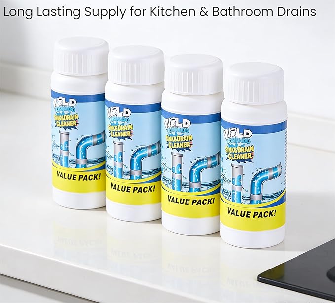 Wild Tornado Powerful Sink and Drain Cleaner High Efficiency - Drain Clog Remover Kitchen Sewer Power Pipe Channel Powder (4)