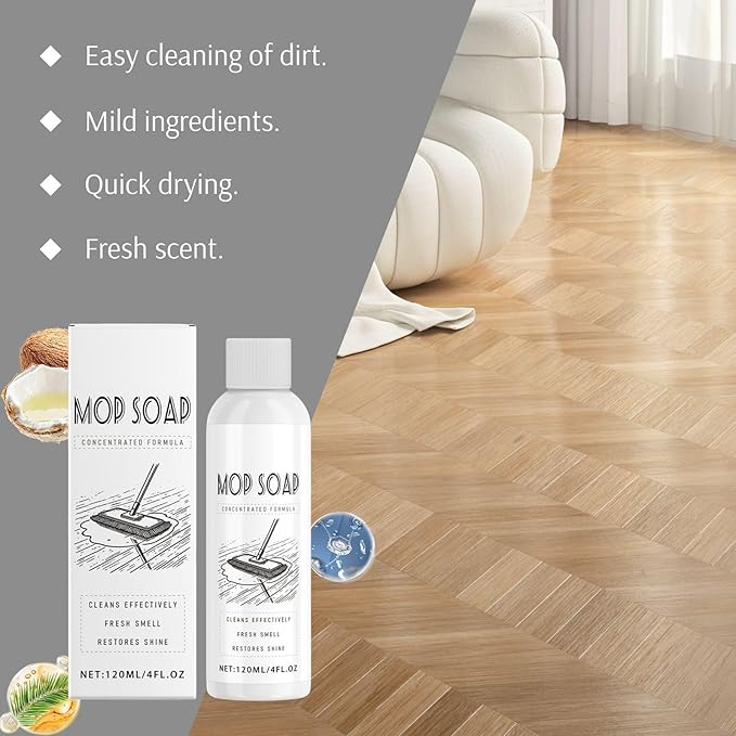 2PCS Mop Soap Brazilian Waves, Mop Soap Scented, Mop Soap for Floor Cleaning, Luxury Mop Soap, Multi-purpose Mop Cleaner Soap