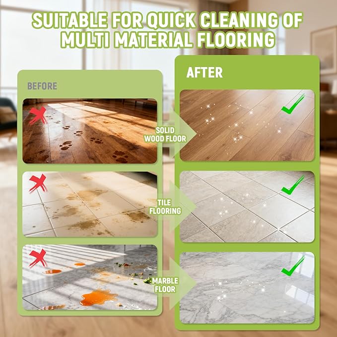 Floor Cleaning Solution Compatible with Roborock – 82 FL OZ Jasmine Floor Cleaner – Soft, Long-lasting Fragrance, – For All Cordless Wet/Dry Vacuum Mop Cleaner & Robot Vacuums with Mopping