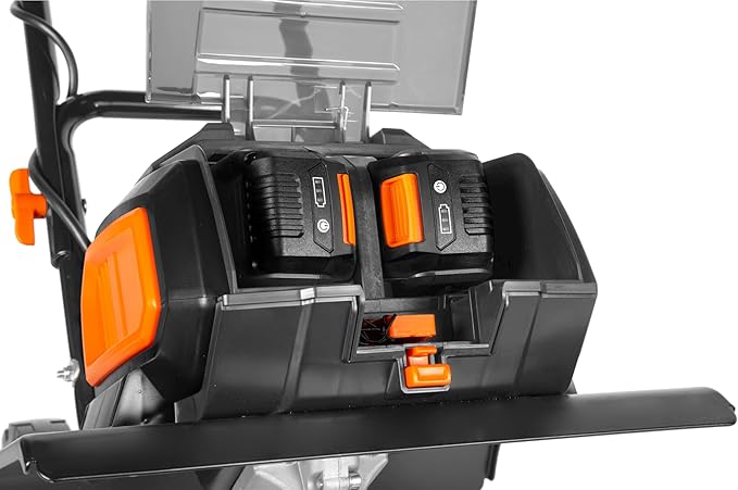 Wen 20V Max Cordless 14-Inch Brushless Electric Tiller with Two 4.0 Ah Batteries and Dual-Port Charger (20724)