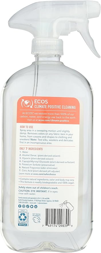 Ecos, Fabric Refresher Odor Eliminator Magnolia Lily, 20 Ounce
