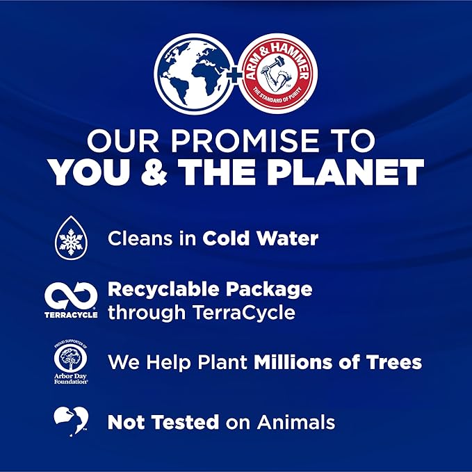 ARM & HAMMER Deep Clean Odor Formula Laundry Detergent Power Paks, 21 ct.
