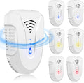 2025 Upgraded Ultrasonic Pest Repeller 6 Pack, Mouse Repellent Indoor Ultrasonic Plug in, Pest Control for Bugs Roaches Insects Mice Spiders Flies Cockroach Rodent Rat
