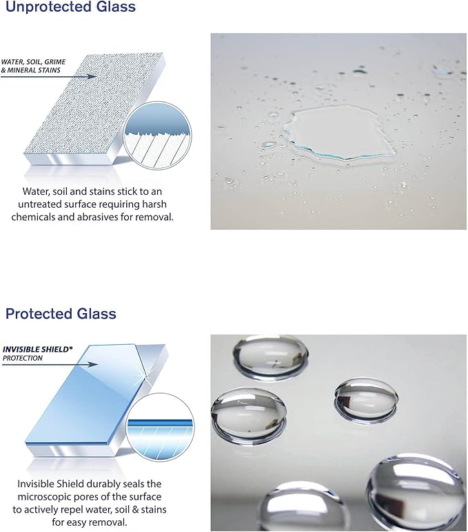Invisible Shield Protective Glass + Surface Coating (2) & Water Spot and Stain Remover (1) - Restorer 3 Pack - 10 oz