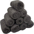 Handy Housewares 10pc Steel Wool Kitchen Scouring Pads Set - Great for Cleaning Dishes Pots Pans (1 Set (10 Pads))