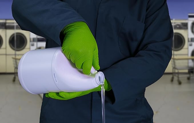 GLOVEWORKS HD Green Gloves, 8 Mil Nitrile Disposable Heavy Duty Raised Diamond Grip Mechanic Glove, Bulk Purchasing Options
